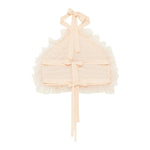 Patrizia Pepe Top Tinta Unita con Balze In Tulle per Bambina 7F0021 ROSA PATRIZIA PEPE 