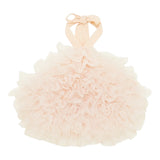 Patrizia Pepe Top tinta unita con Balze In Tulle Bianco per Bambina 7F0021X BIANCO PATRIZIA PEPE 
