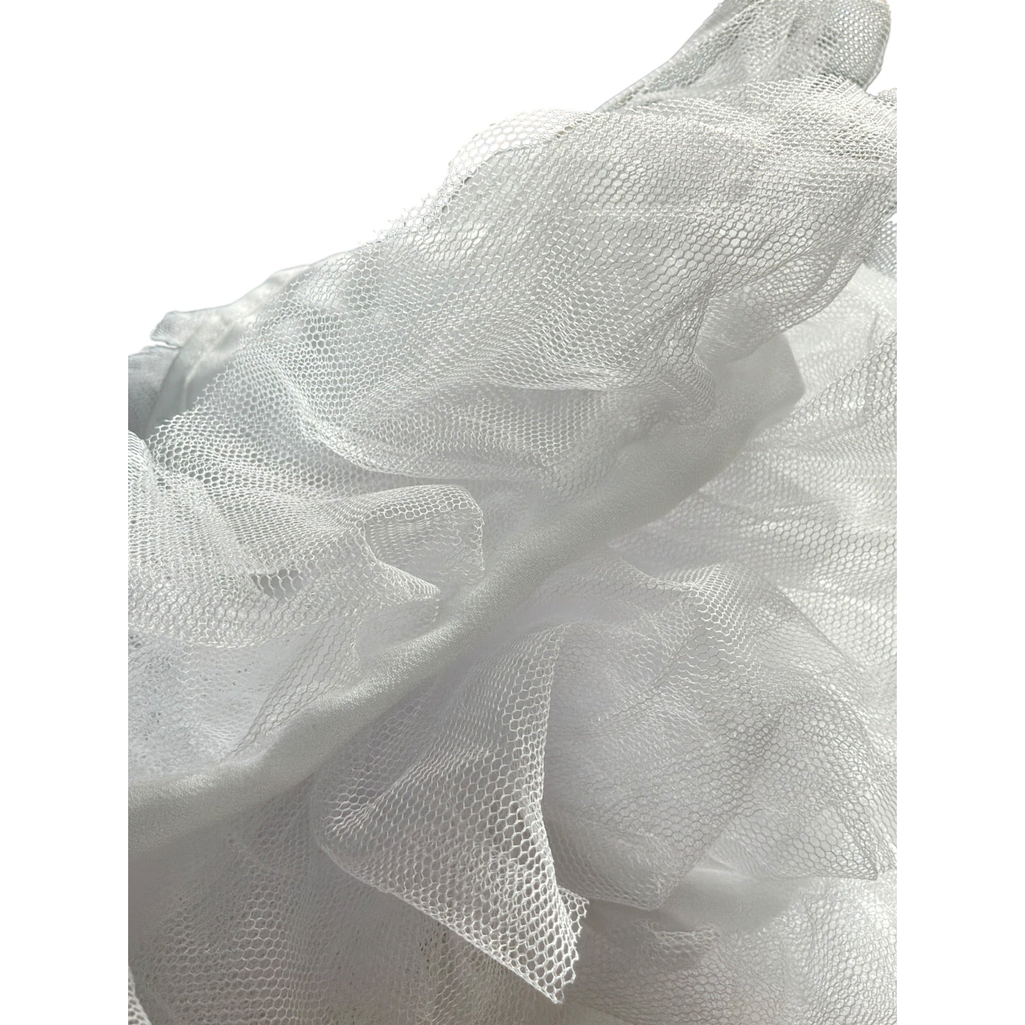 Patrizia Pepe Top tinta unita con Balze In Tulle Bianco per Bambina 7F0021X BIANCO PATRIZIA PEPE 