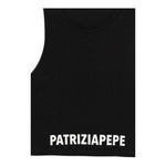 Patrizia Pepe Canotta Tinta Unita con Logo per Bambina 7M0808 NERO PATRIZIA PEPE 