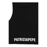 Patrizia Pepe Canotta Tinta Unita con Logo per Bambina 7M0808 NERO PATRIZIA PEPE 