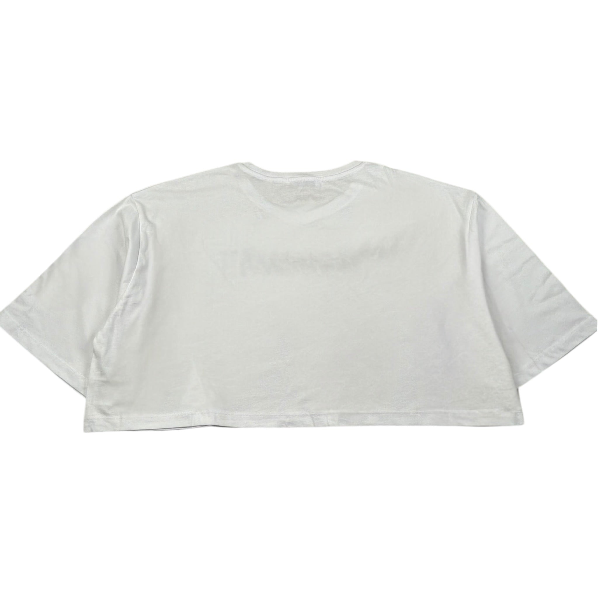 Patrizia Pepe T-Shirt Girocollo Tinta Unita Modello Crop per Bambina 7M0878 BIANCO PATRIZIA PEPE 