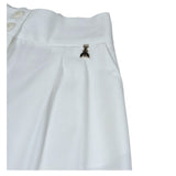 Patrizia Pepe Pantalone Tinta Unita Modello Palazzo per Bambina 7P0386 BIANCO PATRIZIA PEPE 