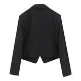 Patrizia Pepe Giacca tinta unita Modello Crop Nero per Bambina 7S0277XX NERO PATRIZIA PEPE 