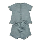 Paz Rodriguez Completo 2 Pezzi T-Shirt-Culotte per Neonato 003122672 AZZURRO PAZ RODRIGUEZ 