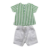 Paz Rodriguez Completo 2 Pezzi Camicia-Bermuda per Neonato 006151502 VERDE PAZ RODRIGUEZ 