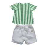 Paz Rodriguez Completo 2 Pezzi Camicia-Bermuda per Neonato 006151502 VERDE PAZ RODRIGUEZ 