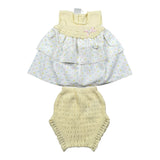 Paz Rodriguez Completo 2 Pezzi Camicia-Coulotte per Neonata 027122294 BIANCO/GIALLO PAZ RODRIGUEZ 