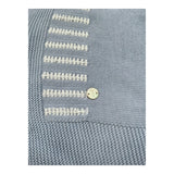 Paz Rodriguez Coperta Tinta Unita con Ricami per Neonato 03142246 AZZURRO PAZ RODRIGUEZ 