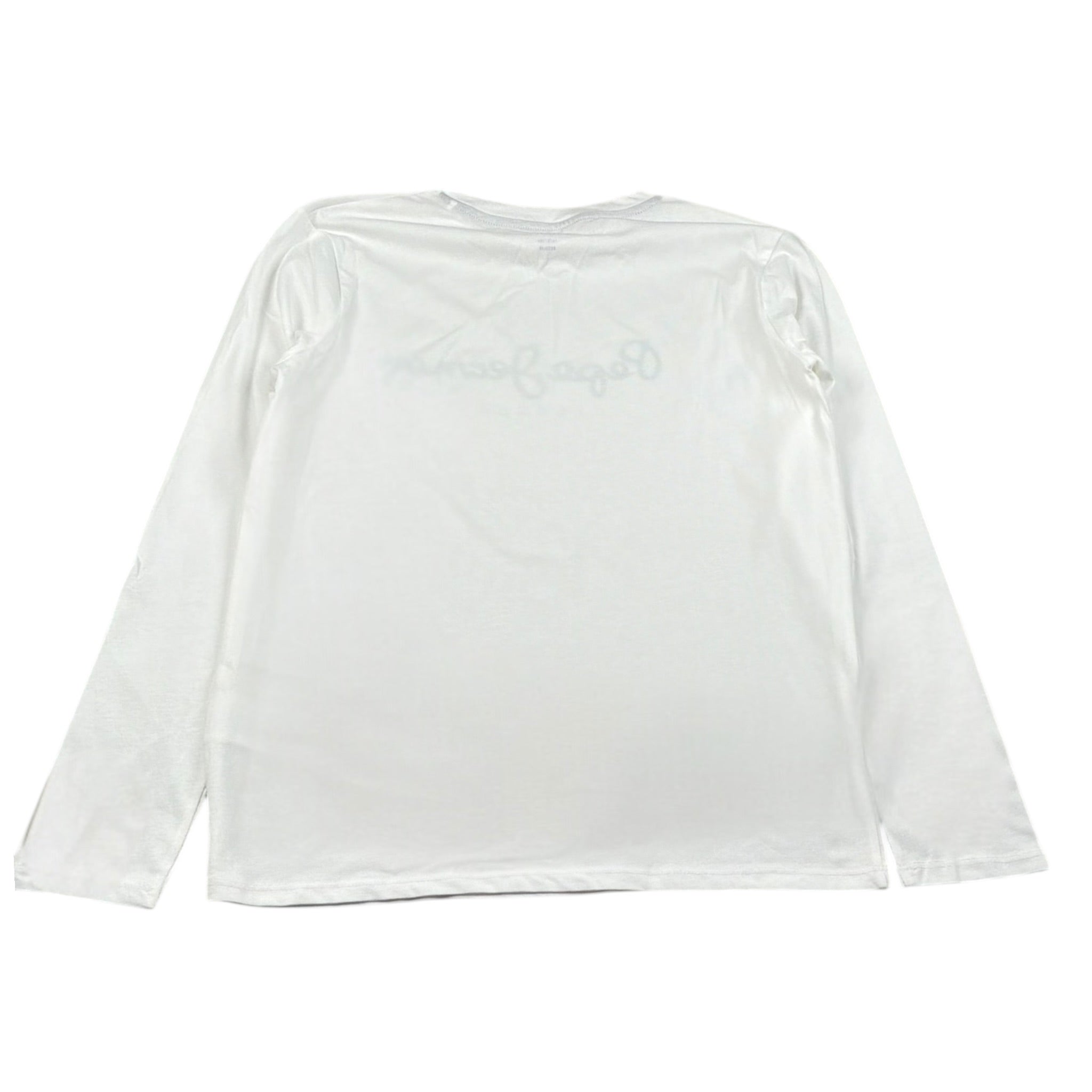 Pepe Feamo Shirt Girocollo Tinta Unita con Stampa per Bambino PB503993 BIANCO PEPE JEANS 