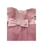 Petit Abito Mezza Manica Cerimoniale In Tulle per Neonata S2015651 ROSA PETIT 