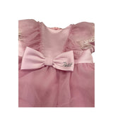 Petit Abito Mezza Manica Cerimoniale In Tulle per Neonata S2015651 ROSA PETIT 