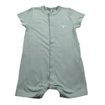 Petit Bateau Pagiaccetto Mezza Manica tinta unita Verde per Neonato A0A8X01070 VERDE PETIT BATEAU 