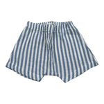 Petit Indi Bermuda Bicolore con Elastico In Vita per Neonato BERRIG BIANCO/AZZURRO PETIT INDI 