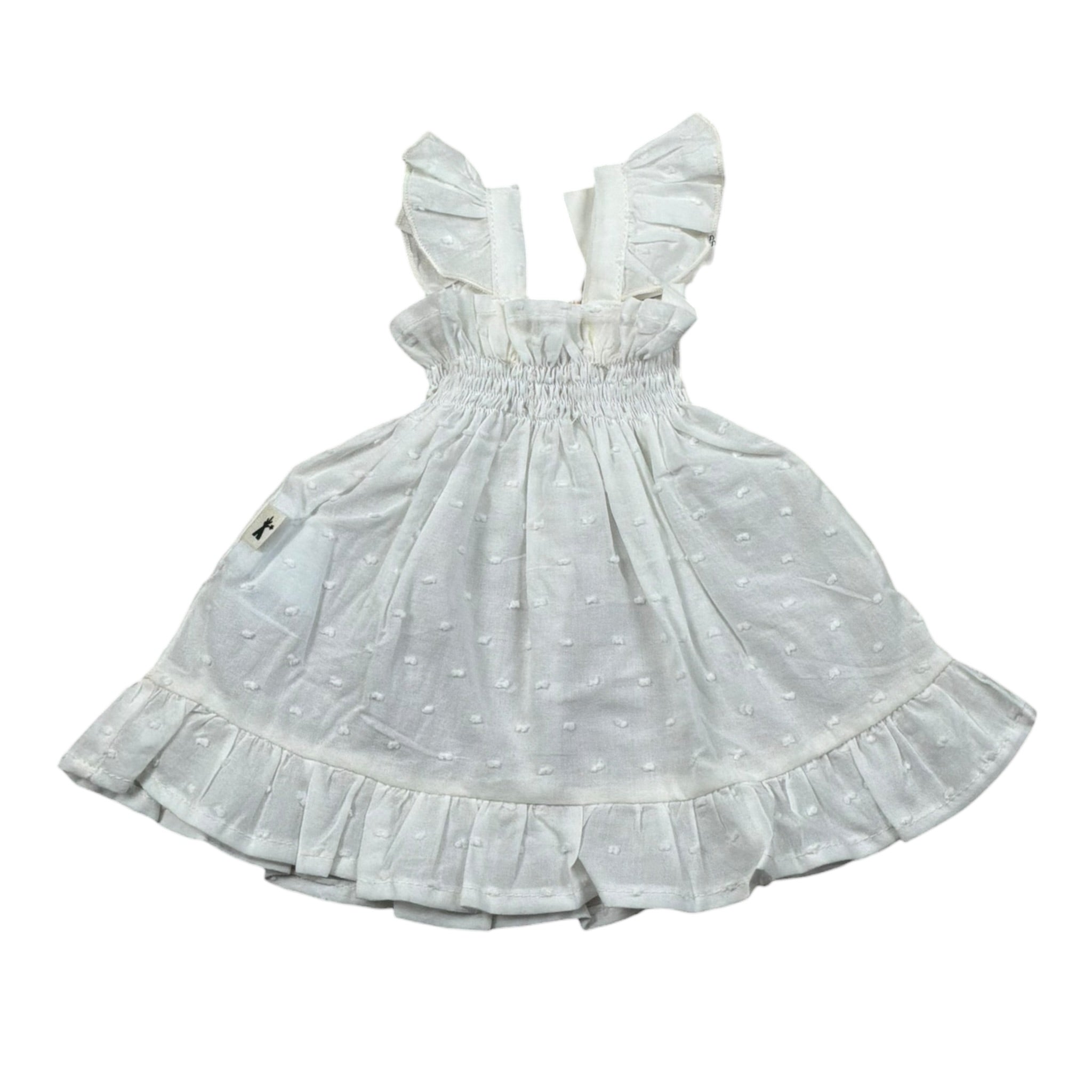 Petit Indi Completo 2 Pezzi Camicia-Culotte per Neonata SS25B09233 BIANCO PETIT INDI 