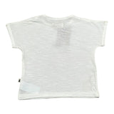 Petit Indi T-Shirt Girocollo Tinta Unita per Neonato SS25B2717 BIANCO PETIT INDI 