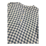 Petit Indi Camicia Tinta Unita con Fantasia A Quadri per Bambino SS25BK7133 BLU PETIT INDI 