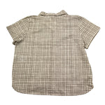 Petit Indi Camicia Tinta Unita con Fantasia A Quadri per Bambino SS25BK7427 BIANCO PETIT INDI 