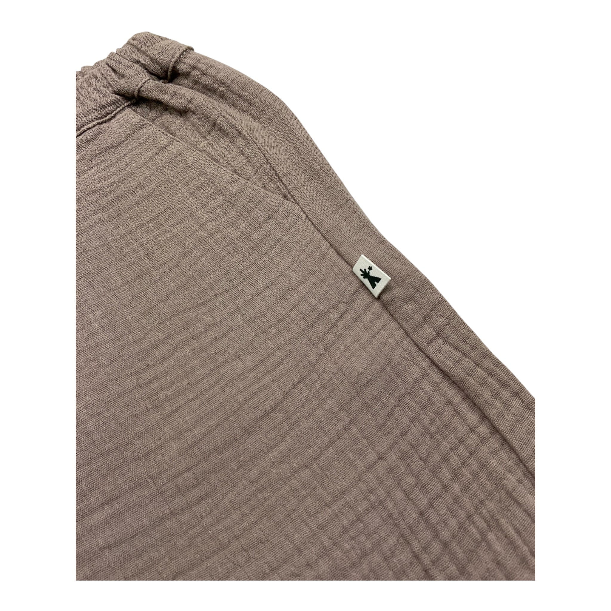 Petit Indi Bermuda Tinta Unita con Elastico In Vita per Bambino SS25BK7528 FANGO PETIT INDI 