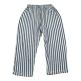 Petit Indi Pantalone Tinta Unita con Fantasia A Righe per Bambino SS25BK8238X AZZURRO PETIT INDI 