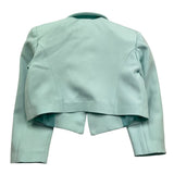Petit Posh Giacca Crop Tinta Unita con Applicazioni per Bambina GFBS25068GC VERDE ACQUA PETIT POSH 