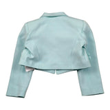 Petit Posh Giacca Crop Tinta Unita con Applicazioni per Bambina GFBS25068GCX VERDE ACQUA PETIT POSH 