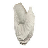 Petit Posh Body Giromanica Tinta Unita con Tulle per Bambina GFJS25073BD BIANCO PETIT POSH 