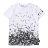Philipp Plein T-Shirt Girocollo tinta unita con Stampe Bianco per Bambino 2PM007 BIANCO PHILIPP PLEIN 