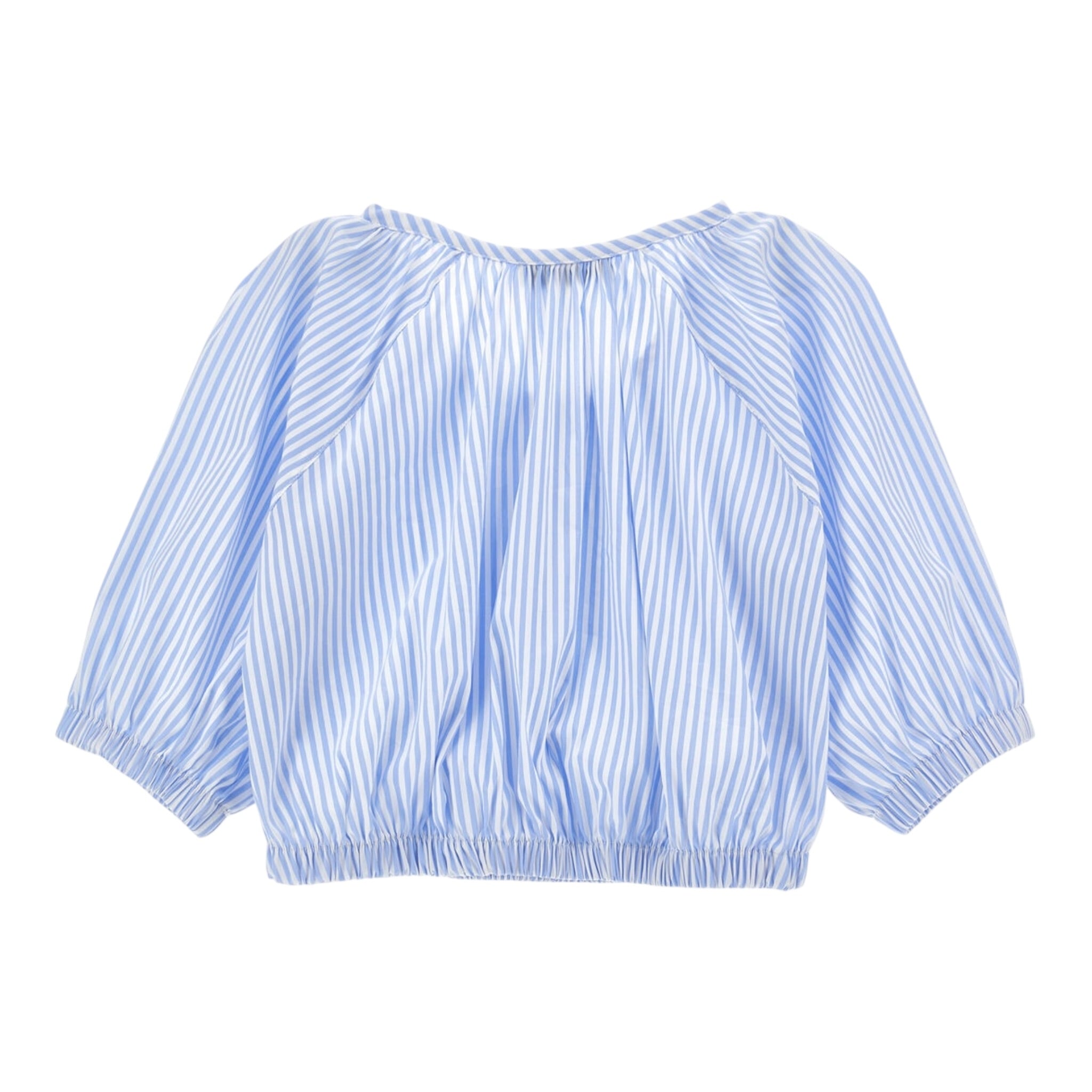 Philosophy Camicia Tinta Unita con Fantasia A Righe per Bambina I1E307 AZZURRO PHILOSOPHY 