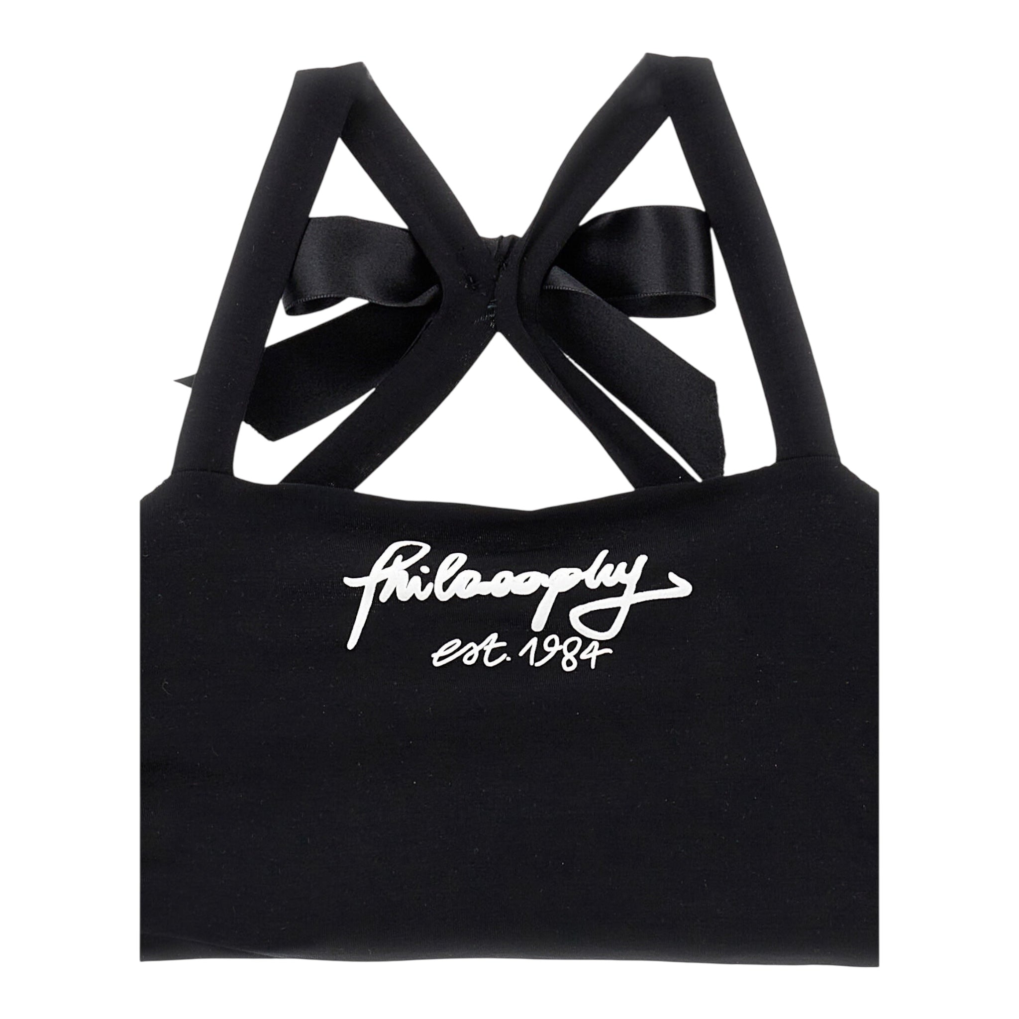 Philosophy Completo 2 Pezzi Top-Gonna Tinta Unita per Bambina I1E500 NERO PHILOSOPHY 