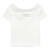 Philosophy T-Shirt Tinta Unita con Scollo A Barca per Bambina I1E618 BIANCO PHILOSOPHY 
