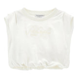 Philosophy Felpa Girocollo Tinta Unita Giromanica per Bambina I9E608X BIANCO PHILOSOPHY 