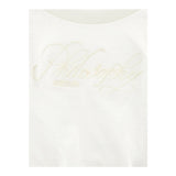 Philosophy Felpa Girocollo Tinta Unita Giromanica per Bambina I9E608X BIANCO PHILOSOPHY 