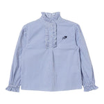 Philosophy Camicia Tinta Unita Manica Lunga Fantasia A Righe per Bambina PFCA029 BIANCO PHILOSOPHY 