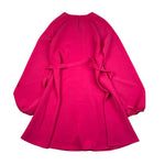 Pinko Abito Manica Lunga Tinta Unita con Cinturno per Bambina F3PIJGDR185 FUXIA PINKO 