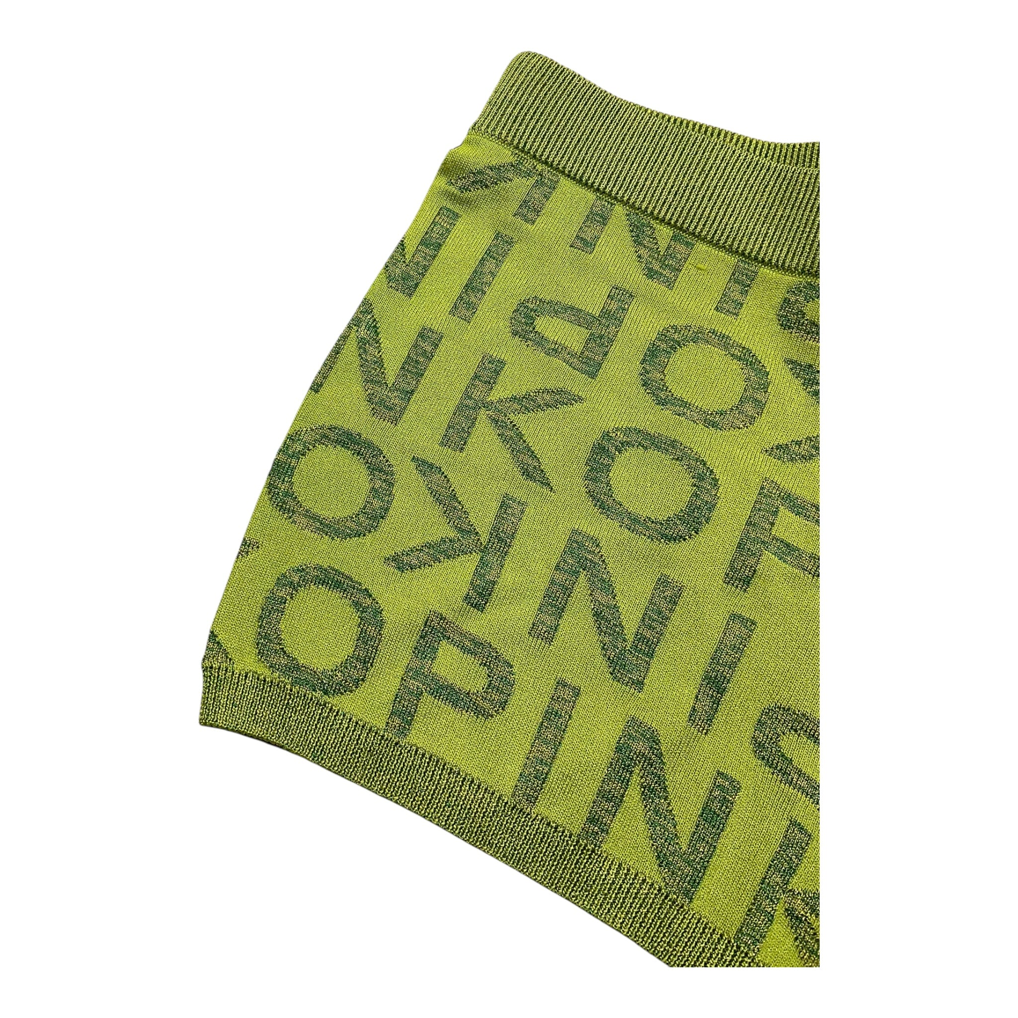 Pinko Shot In Filo Tinta Unita con Logo per Bambina KFBE004 VERDE PINKO 