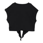 Pinko T-Shirt Girocollo Tinta Unita con Logo per Bambina KFTS004X NERO PINKO 