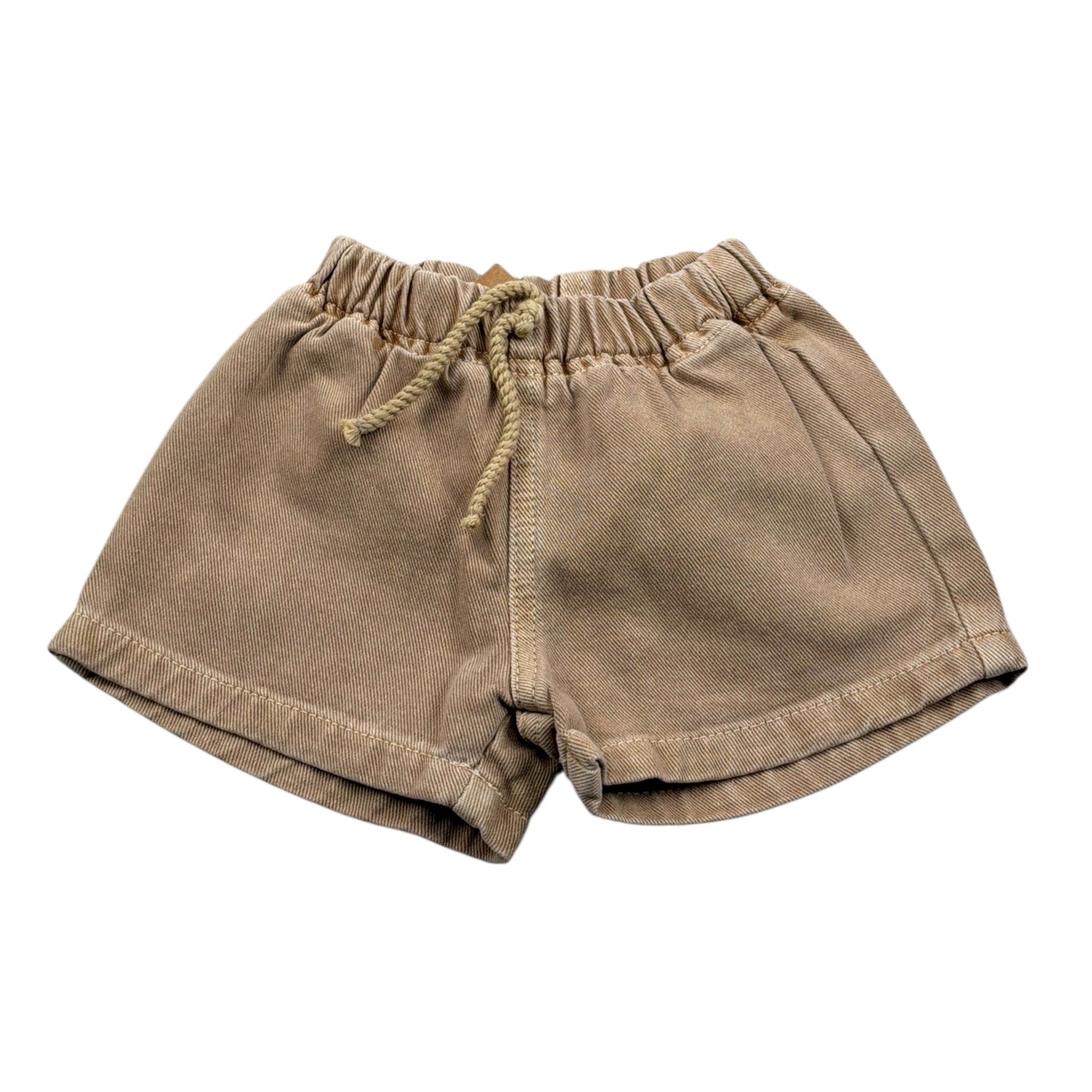 Play Up Bermuda tinta unita con Elastico In Vita Beige per Neonato PA011AM11705 BEIGE PLAY UP 