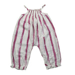 Play Up Salopette Fantasia A Righe per Neonata PA022AQ11503 BIANCO/ROSA PLAY UP 