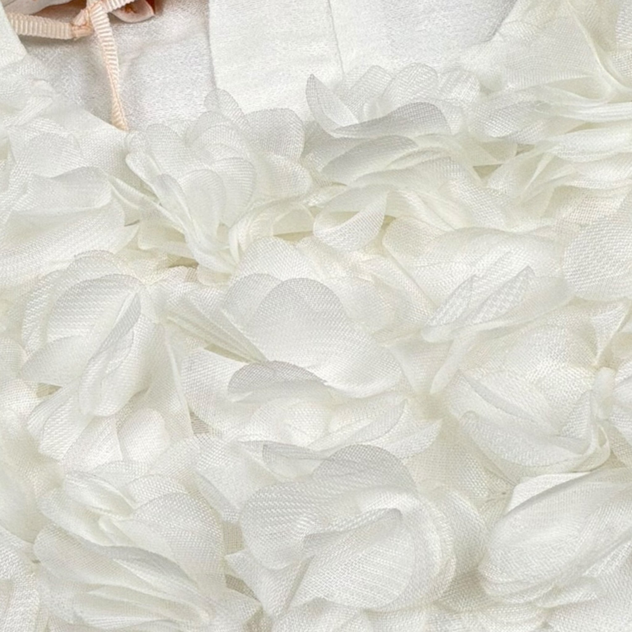 Please Abito Giromanica Tinta Unita con Tulle per Bambina AB36370G73J BIANCO PLEASE 