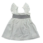Please Camicia Giromanica Tinta Unita per Bambina CC00300G71J BIANCO PLEASE 
