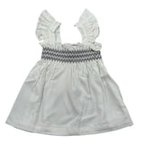 Please Camicia Giromanica Tinta Unita per Bambina CC00300G71J BIANCO PLEASE 