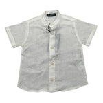 Please Camicia Mezza Manica Tinta Unita per Neonato CC37300B73 PANNA PLEASE 