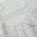 Please Camicia Modello Crop tinta unita Mezza Manica Bianco per Bambina CC93270G72 BIANCO PLEASE 