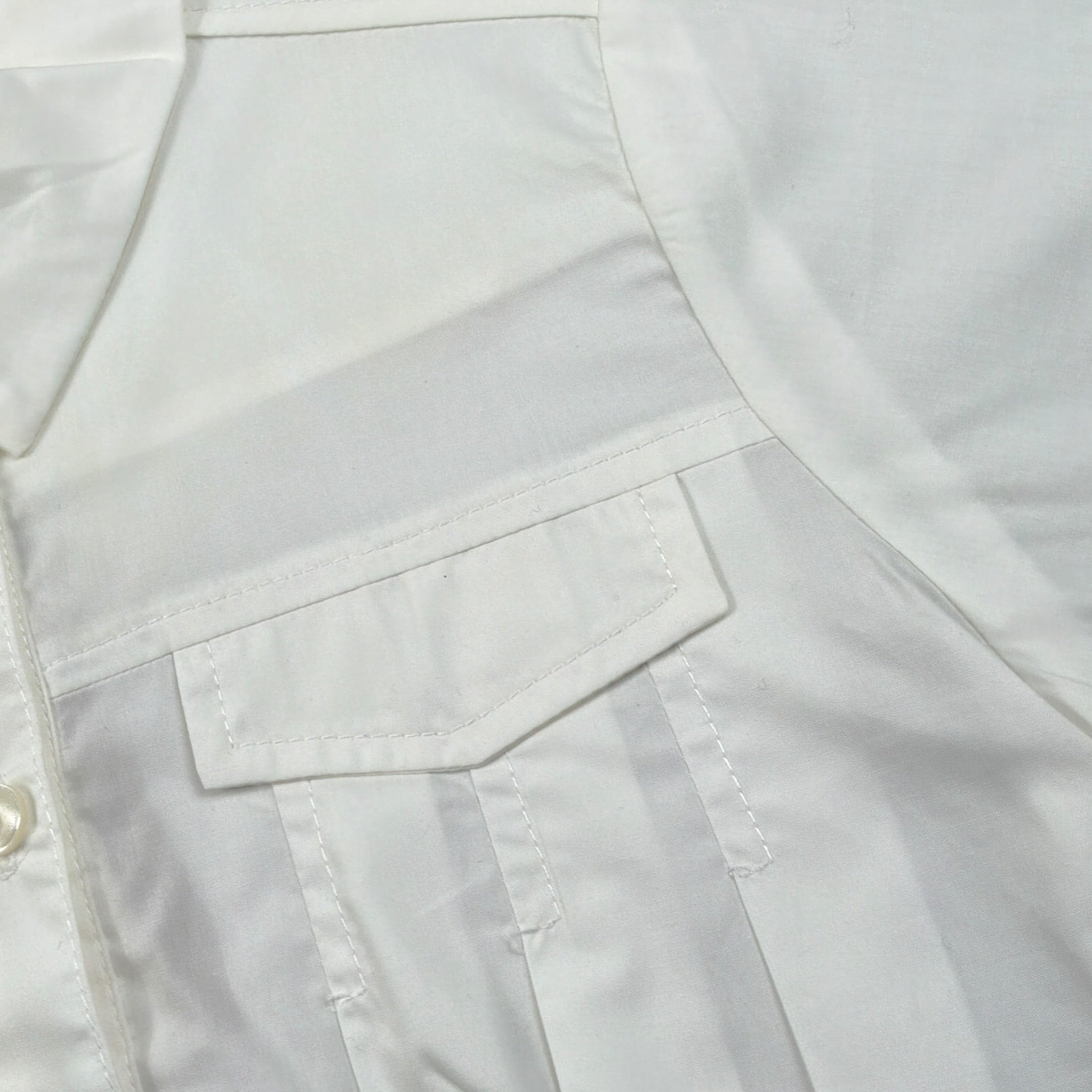 Please Camicia Modello Crop tinta unita Mezza Manica Bianco per Bambina CC93270G72 BIANCO PLEASE 