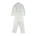 Please Completo 2 Pezzi Giacca-Pantalone Tinta Unita per Bambino EB00001073 BIANCO PLEASE 
