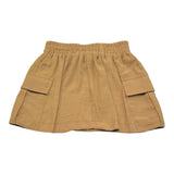 Please Gonna Tinta Unita con Elastico In Vita per Bambina GB23130G72 MARRONE PLEASE 