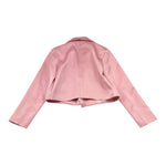 Please Giacca Tinta Unita In Raso per Bambina JB01310G73 ROSA PLEASE 