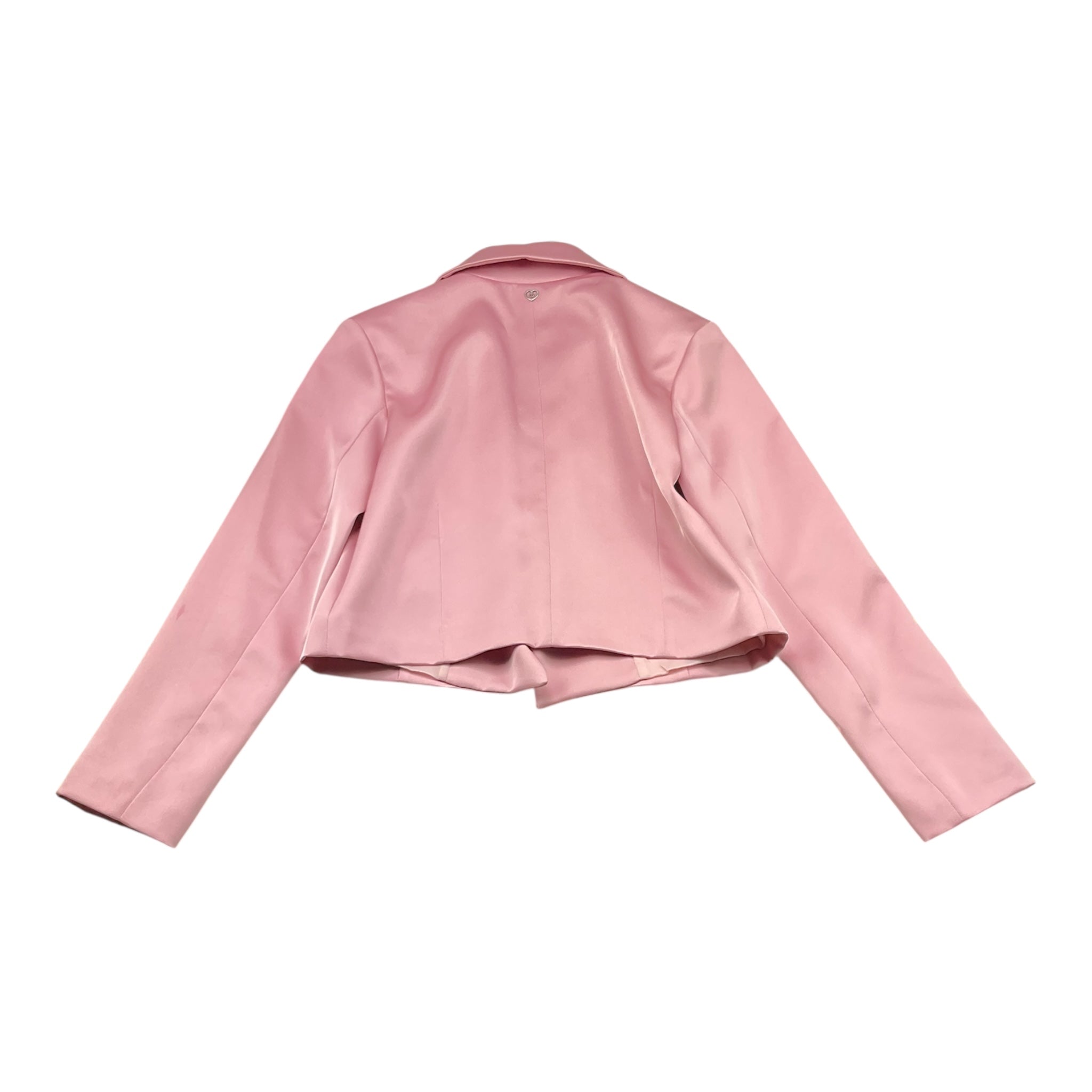 Please Giacca Tinta Unita In Raso per Bambina JB01310G73 ROSA PLEASE 