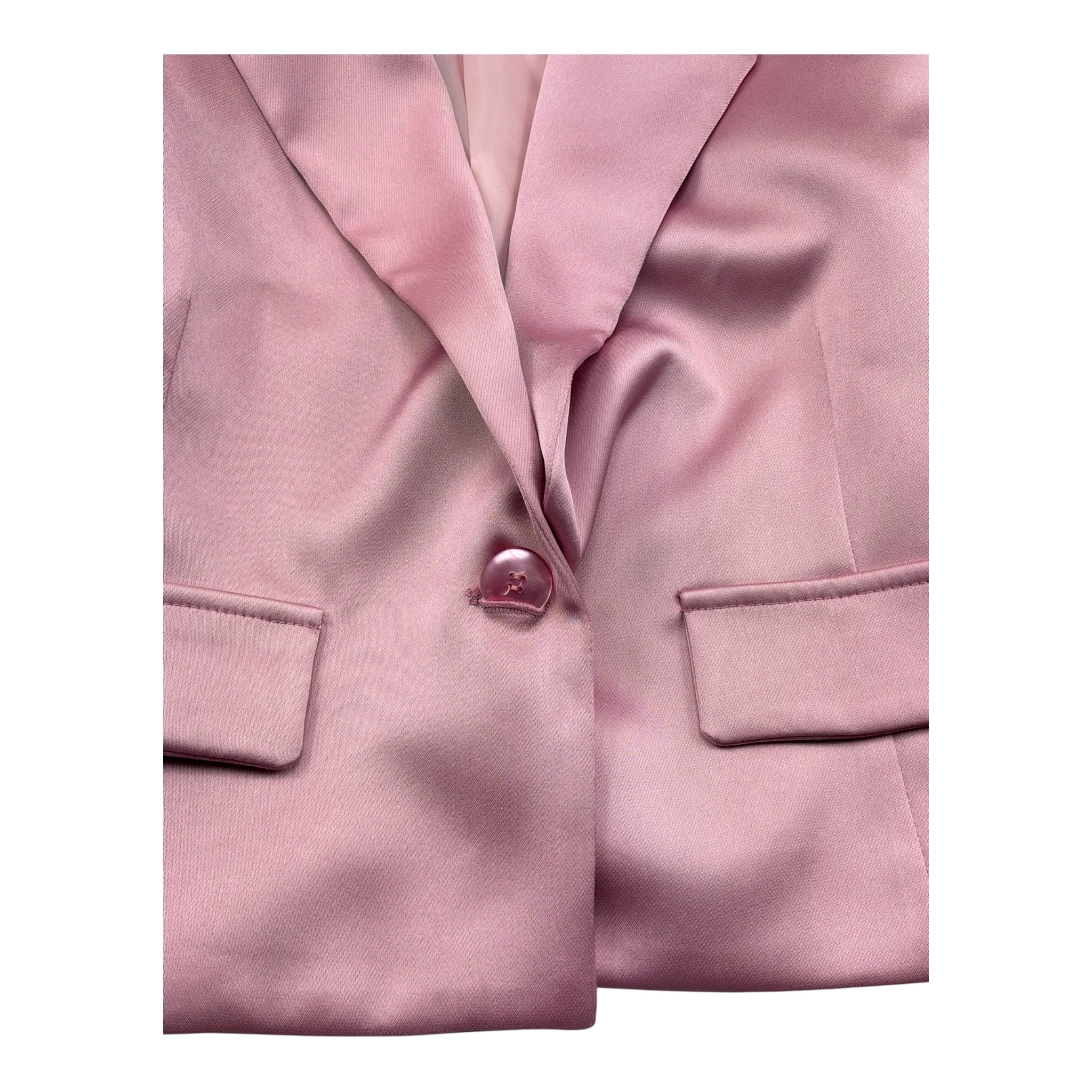 Please Giacca Tinta Unita In Raso per Bambina JB01310G73X ROSA PLEASE 
